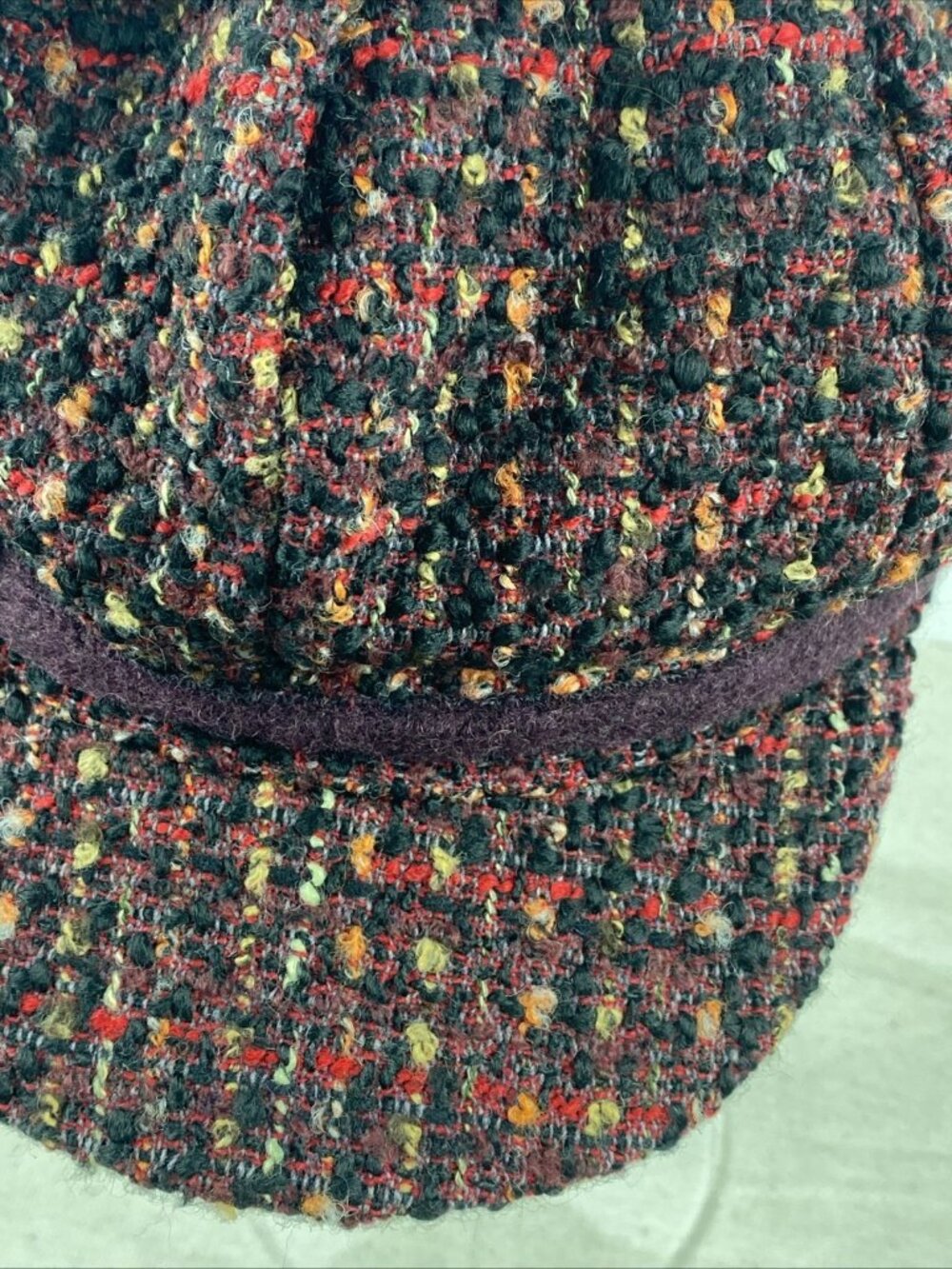 Giuliana Women’s Newsboy Multi-Colored Hat~Stretch Band~Made In Italy Adorable!! - Picture 8 of 12